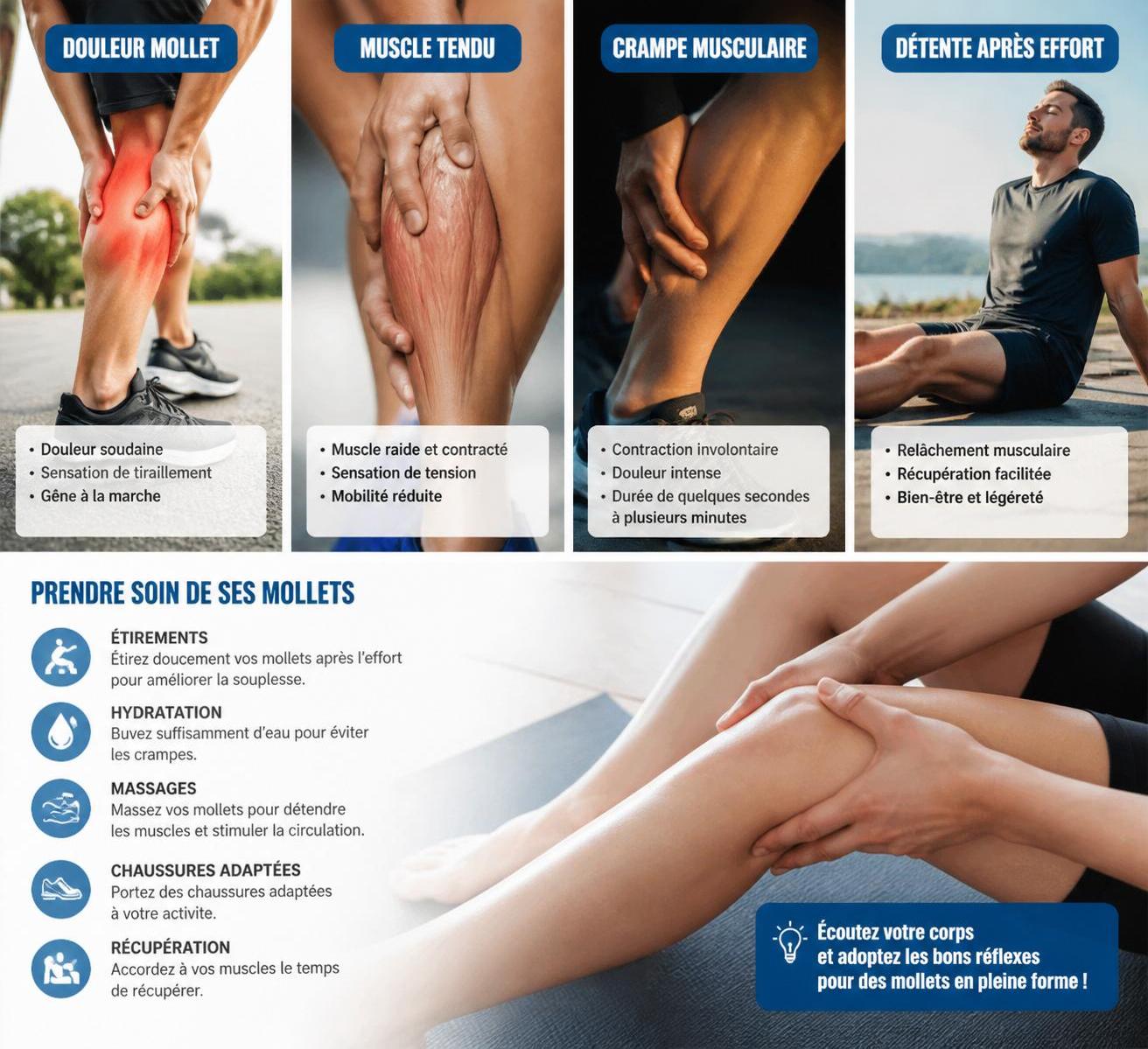 découvrez les causes fréquentes de la douleur au mollet et apprenez quand consulter pour éviter les complications. conseils et informations essentielles à ne pas négliger.
