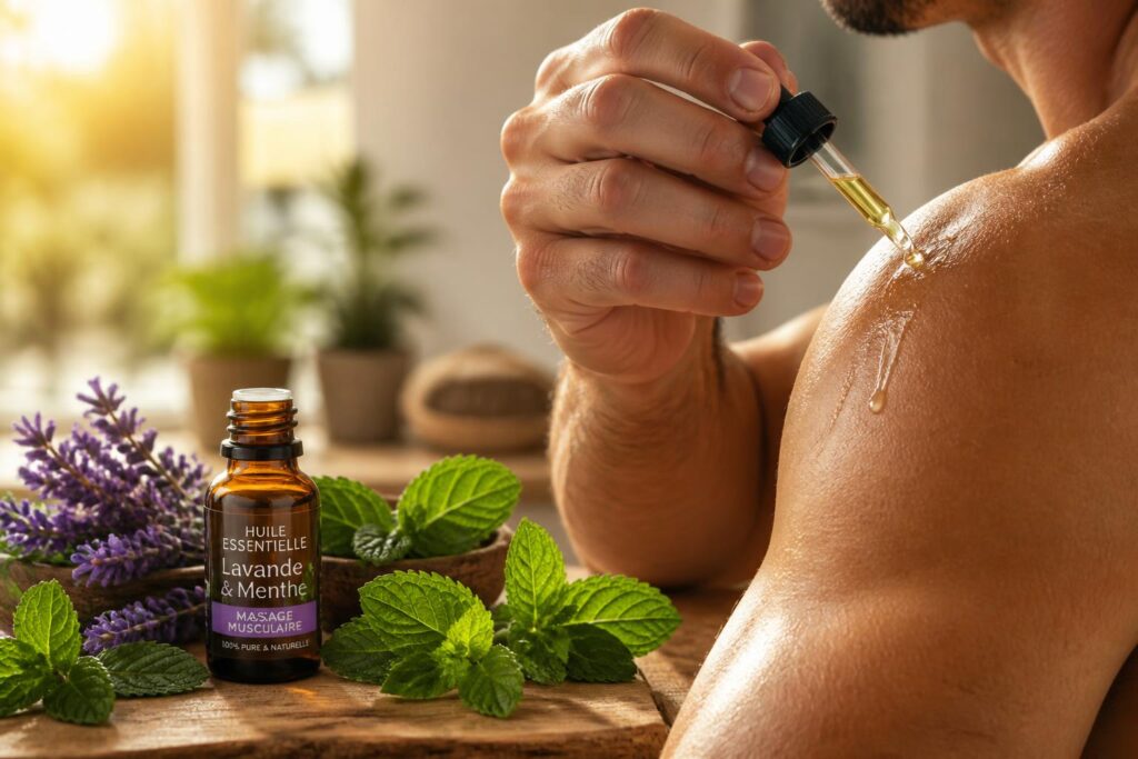 découvrez comment les huiles essentielles peuvent soulager naturellement les douleurs musculaires grâce à des synergies efficaces et adaptées.