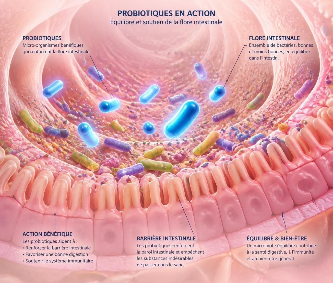 découvrez comment les probiotiques peuvent améliorer la digestion et soulager la constipation pour un transit intestinal régulier et sain.