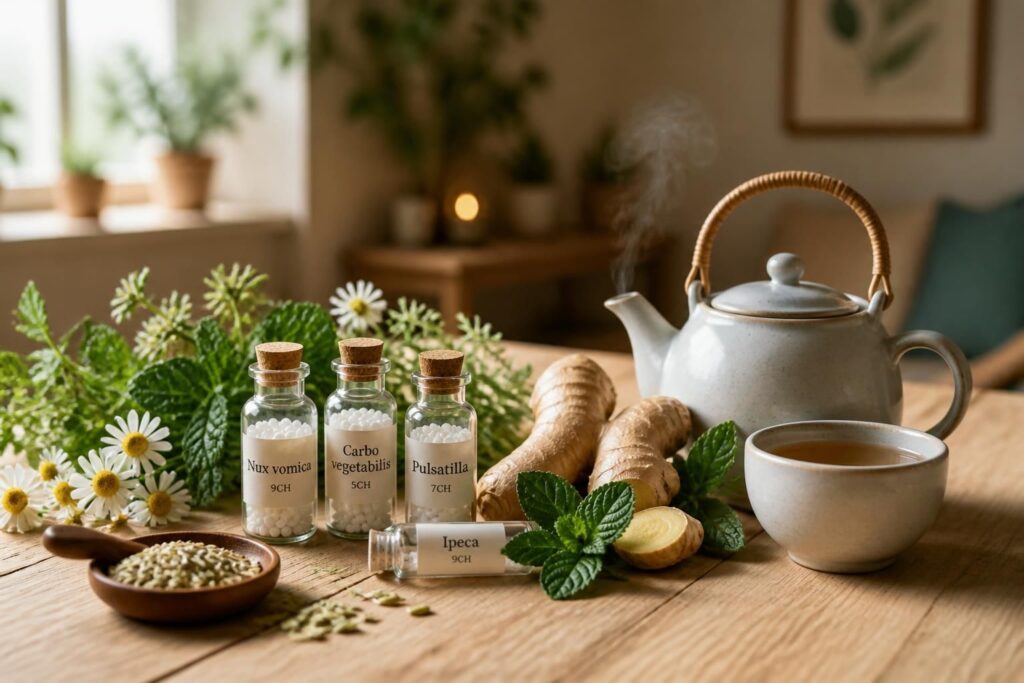 découvrez des remèdes homéopathiques naturels et des conseils pratiques pour améliorer la digestion et apaiser les maux d'estomac.