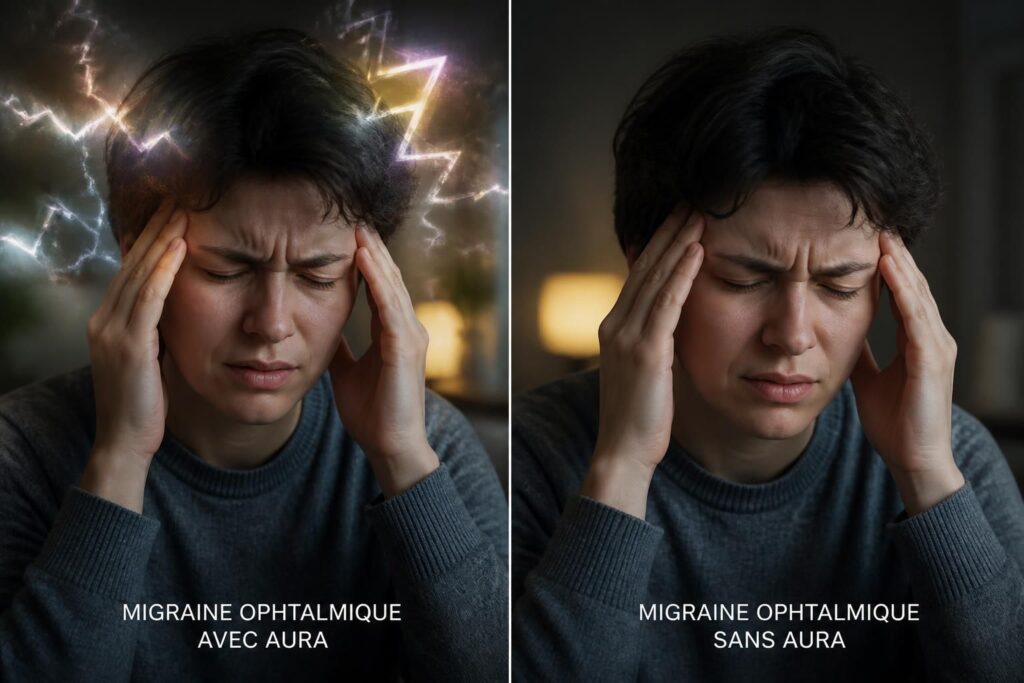 découvrez comment reconnaître les symptômes de la migraine ophtalmique, avec ou sans aura, pour mieux comprendre et gérer cette affection visuelle.